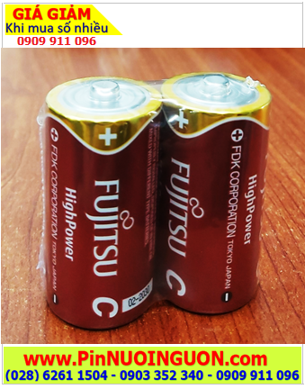 Pin Fujitsu LR20F(2S) ; Pin LR20F(2S); Pin đại D 1.5v Alkaline HIGH POWER Fujitsu LR20F(2S) Vỉ 2viên